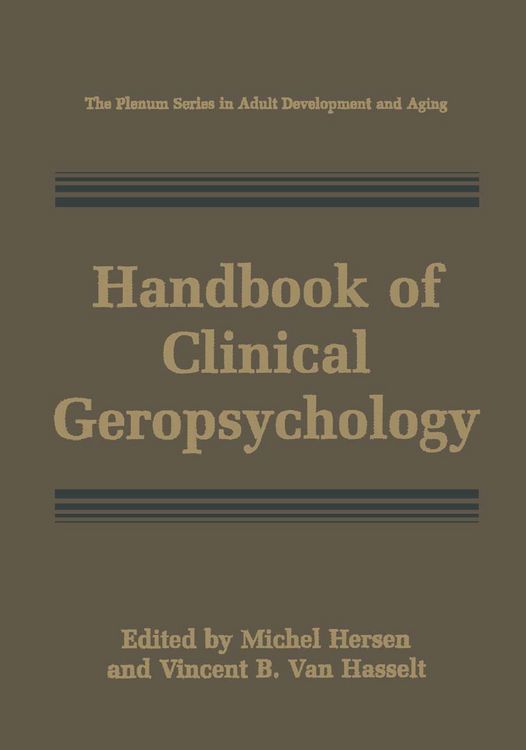 Produktbild: Handbook of Clinical Geropsychology