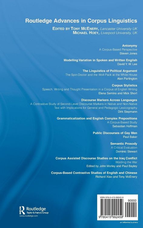 Produktbild: Corpus-Based Contrastive Studies of English and Chinese