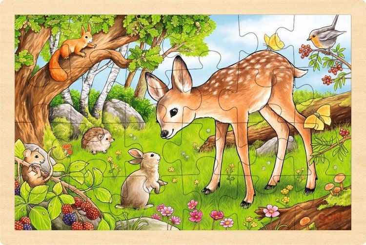 Produktbild: Goki 57325 - Einlegepuzzle Rehkitz