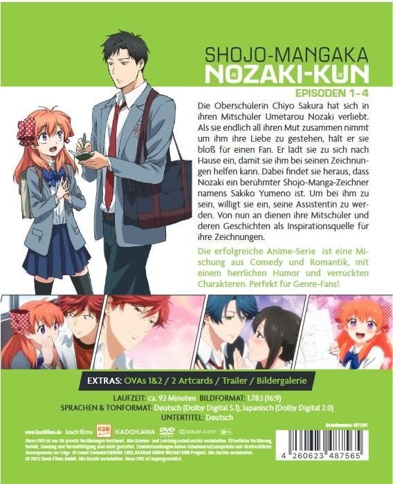 Produktbild: Shojo-Mangaka Nozaki-Kun Vol. 1 (Ep. 1-4)