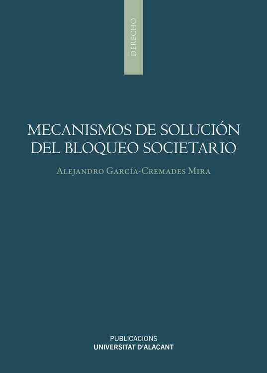 Produktbild: Mecanismos de soluci&oacute;n del bloqueo societario