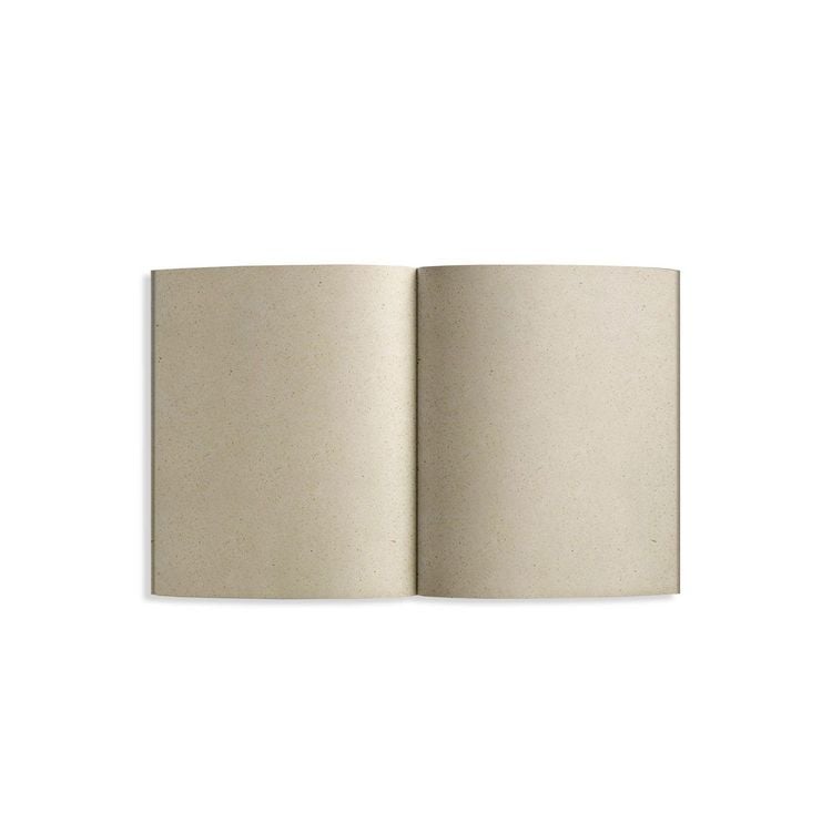 Produktbild: Notizbuch A6 blanko aus Graspapier &ndash; Dahara &ndash; Farbe: Typewriter &ndash; matabooks