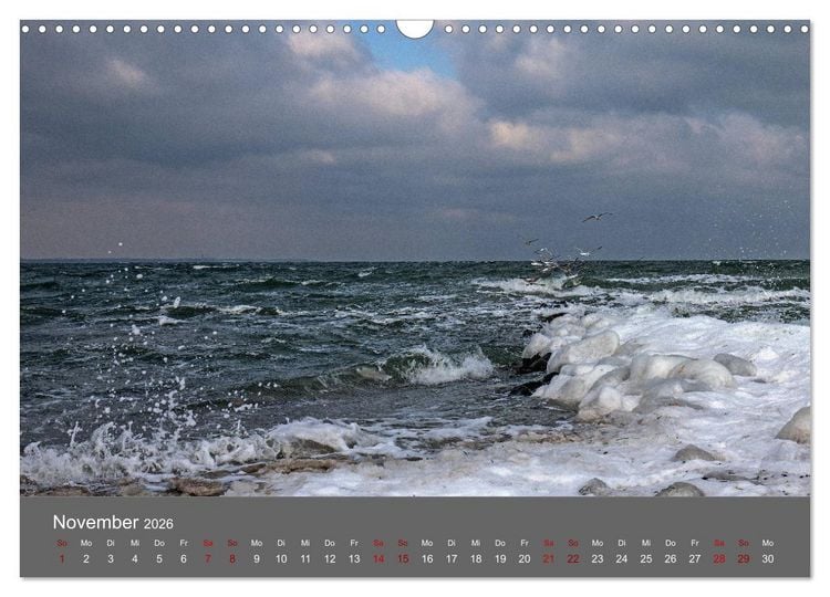 Produktbild: L&uuml;becker Bucht - Travem&uuml;nde - Niendorf - Timmendorf (Wandkalender 2026 DIN A3 quer), CALVENDO Monatskalender