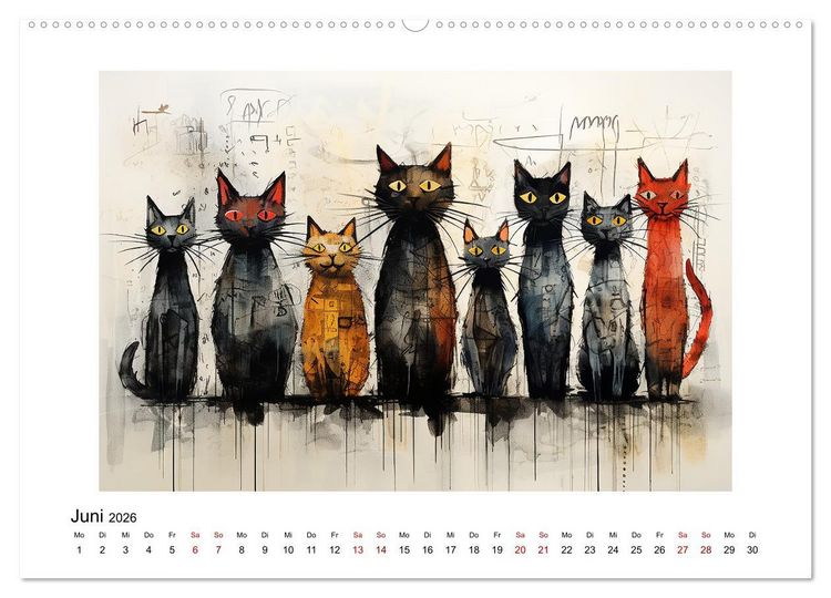 Produktbild: Bunte abstrakte Welt (hochwertiger Premium Wandkalender 2026 DIN A2 quer), Kunstdruck in Hochglanz