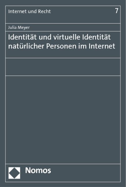 Produktbild: Identit&auml;t und virtuelle Identit&auml;t nat&uuml;rlicher Personen im Internet