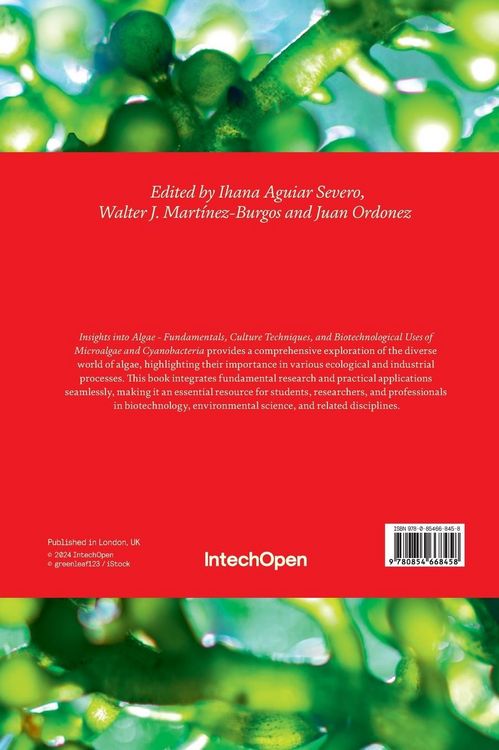 Produktbild: Insights Into Algae - Fundamentals, Culture Techniques and Biotechnological Uses of Microalgae and Cyanobacteria