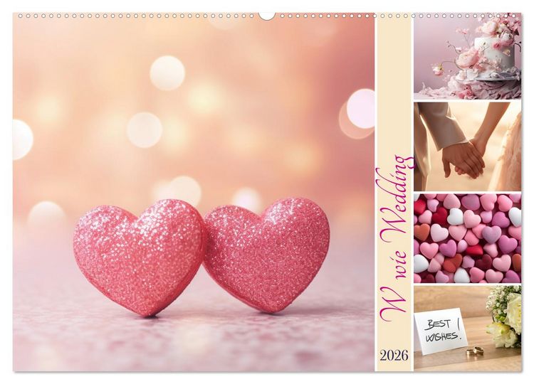 Produktbild: W wie Wedding (Wandkalender 2026 DIN A2 quer), CALVENDO Monatskalender