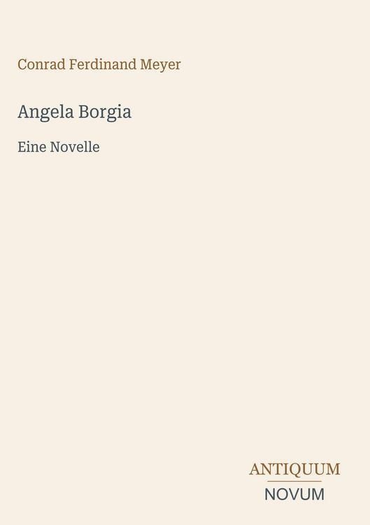 Produktbild: Angela Borgia