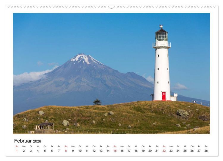Produktbild: Neuseeland - ein Naturparadies (hochwertiger Premium Wandkalender 2026 DIN A2 quer), Kunstdruck in Hochglanz