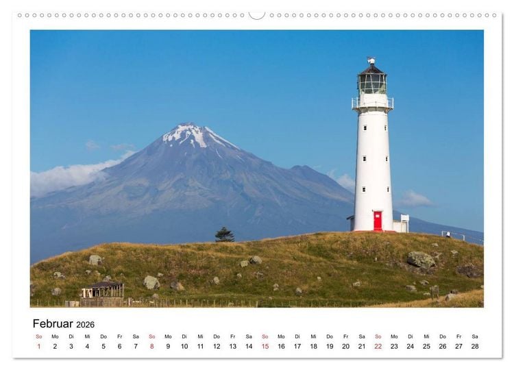 Produktbild: Neuseeland - ein Naturparadies (Wandkalender 2026 DIN A2 quer), CALVENDO Monatskalender