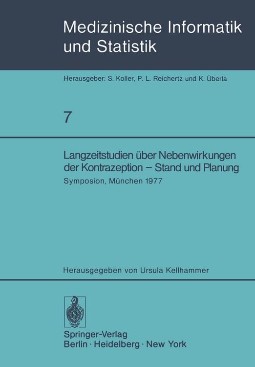 Produktbild: Langzeitstudien &uuml;ber Nebenwirkungen der Kontrazeption &mdash; Stand und Planung