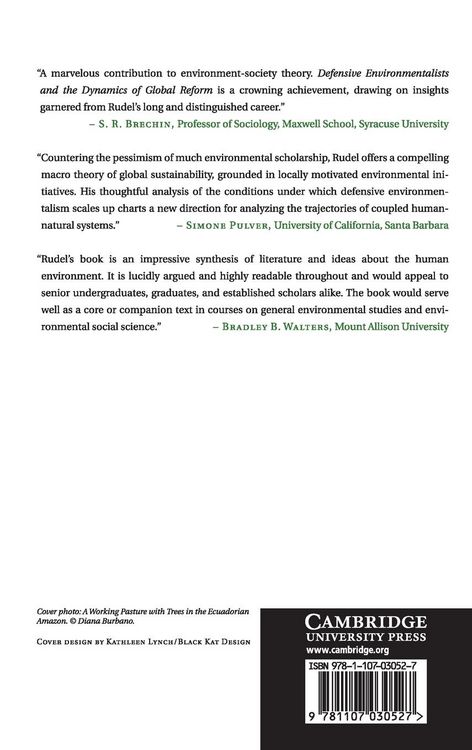 Produktbild: Defensive Environmentalists and the Dynamics of Global Reform