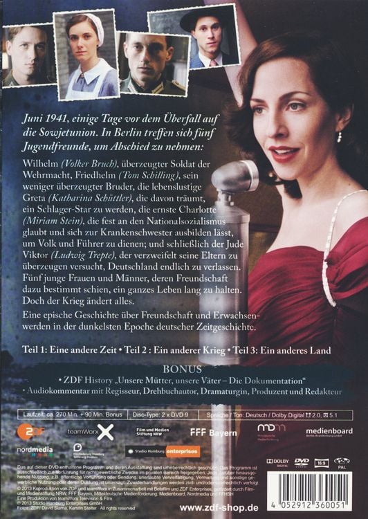 Produktbild: Unsere M&uuml;tter, unsere V&auml;ter [2 DVDs]