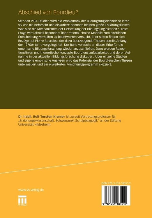 Produktbild: Abschied von Bourdieu?