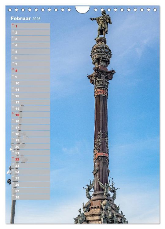 Produktbild: Barcelona - Eine St&auml;dtereise (Wandkalender 2026 DIN A4 hoch), CALVENDO Monatskalender