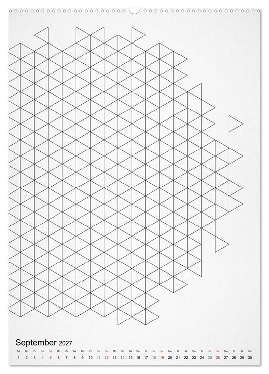Produktbild: Geometric Graphik Art (Wandkalender 2027 DIN A2 hoch), CALVENDO Monatskalender