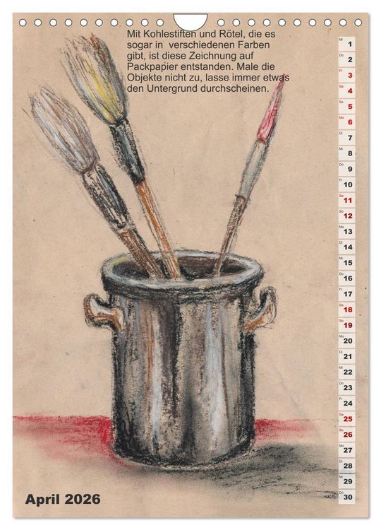 Produktbild: Mal mal mit Stiften (Wandkalender 2026 DIN A4 hoch), CALVENDO Monatskalender
