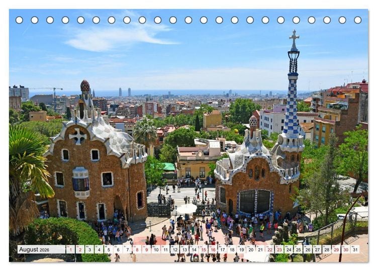 Produktbild: BARCELONA, Traumziel am Mittelmeer (Tischkalender 2026 DIN A5 quer), CALVENDO Monatskalender