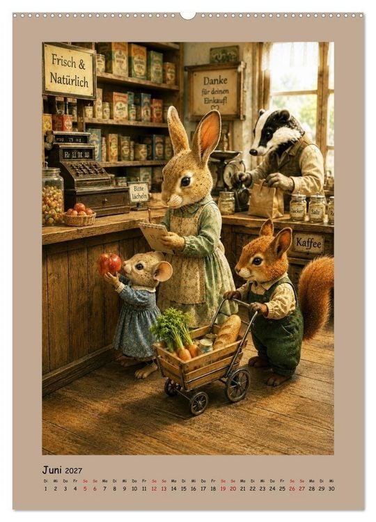 Produktbild: Das kleine Walddorf (hochwertiger Premium Wandkalender 2027 DIN A2 hoch), Kunstdruck in Hochglanz