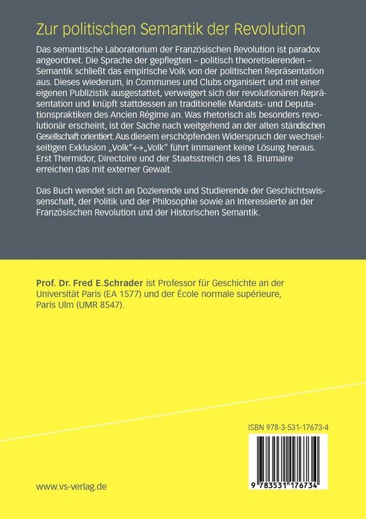 Produktbild: Zur politischen Semantik der Revolution