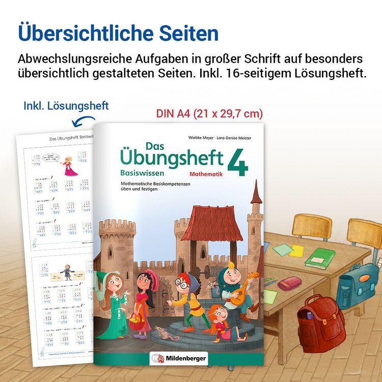 Produktbild: Das &Uuml;bungsheft Basiswissen Mathematik 4