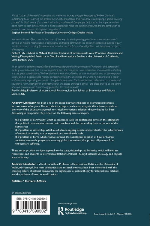 Produktbild: Critical Theory and World Politics