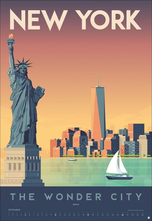 Produktbild: Travel the World Posterkalender 2027