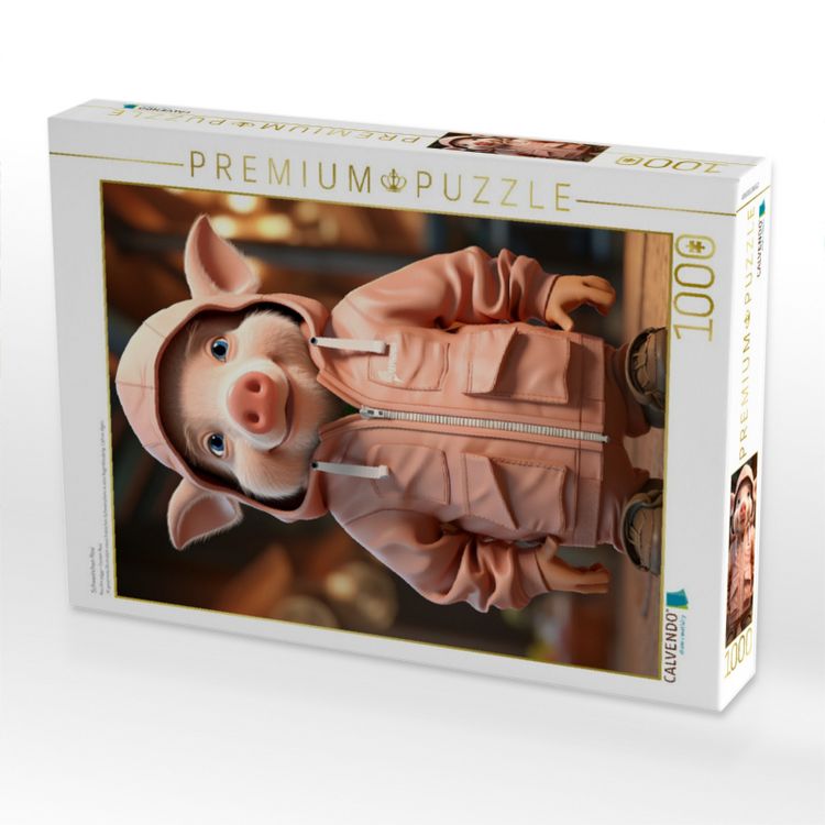 Produktbild: CALVENDO Puzzle Schweinchen Rosi | 1000 Teile Lege-Gr&ouml;&szlig;e 64x48cm Foto-Puzzle f&uuml;r gl&uuml;ckliche Stunden