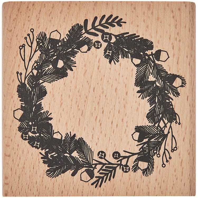 Produktbild: Stempel Tannenkranz 70 x 70 mm