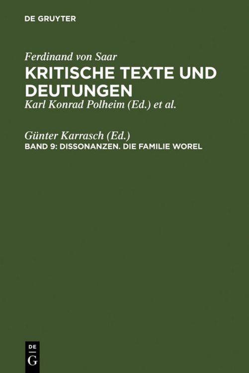 Produktbild: Dissonanzen. Die Familie Worel