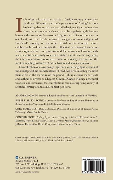 Produktbild: Sexual Culture in the Literature of Medieval Britain