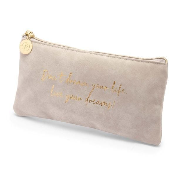 Produktbild: Etui "Don't dream your life", grau