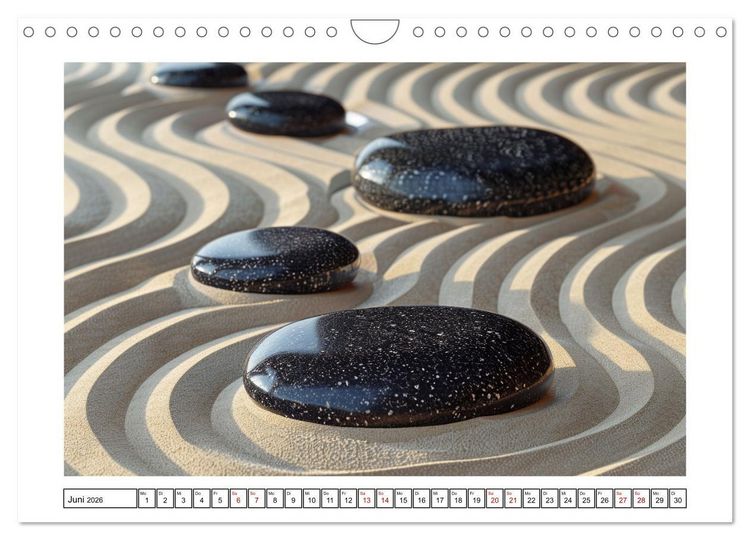 Produktbild: Augenmeditation im Zen Garten (Wandkalender 2026 DIN A4 quer), CALVENDO Monatskalender