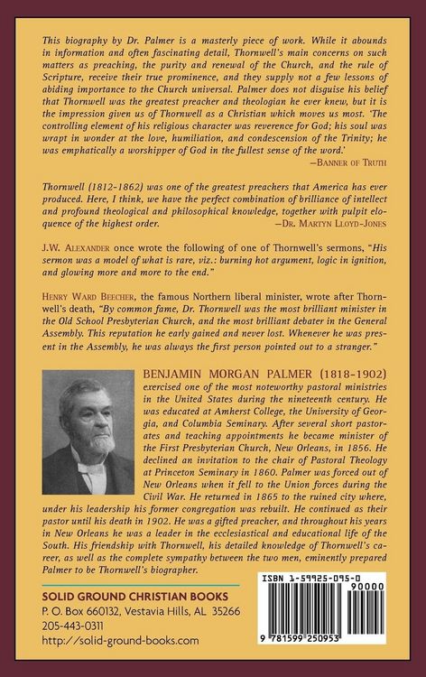 Produktbild: Life and Letters of James H. Thornwell