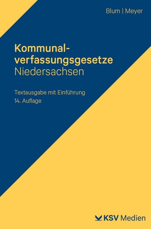 Produktbild: Kommunalverfassungsgesetze Niedersachsen