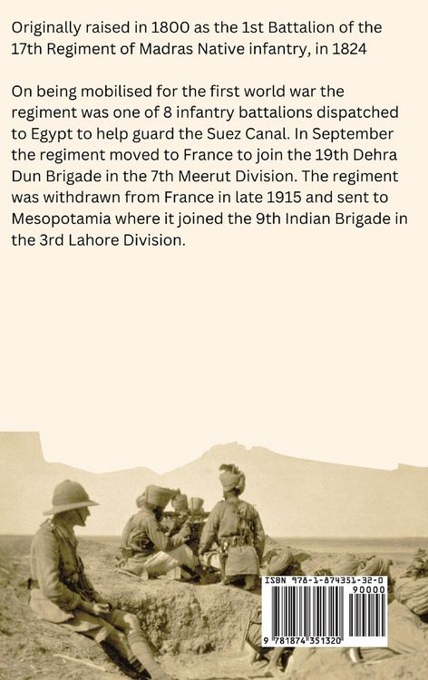 Produktbild: Regimental History 1914-1920 93rd Burma Infantry