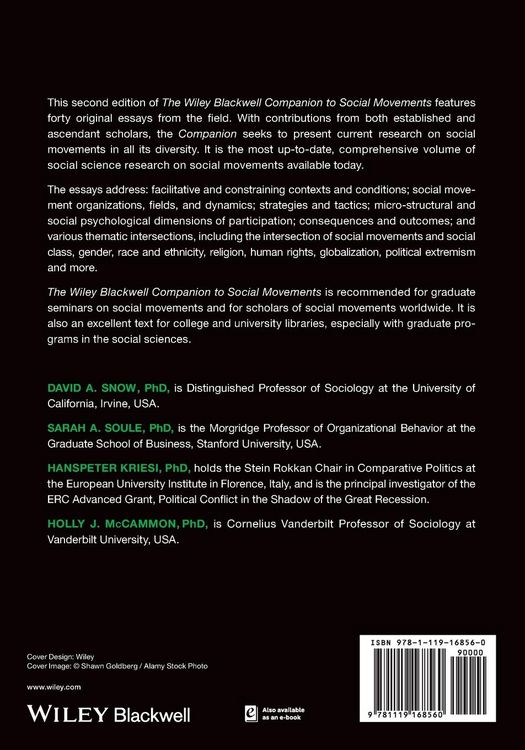 Produktbild: The Wiley Blackwell Companion to Social Movements 2e