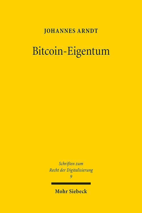 Produktbild: Arndt, J: Bitcoin-Eigentum