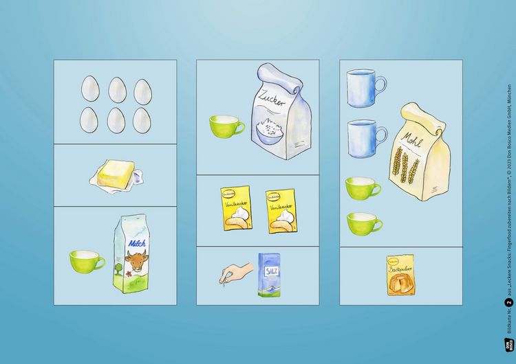 Produktbild: Leckere Snacks: Fingerfood zubereiten nach Bildern. Kamishibai Bildkartenset