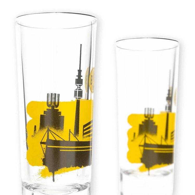 Produktbild: BVB 22440100 - BVB Schnapsglas Skyline (2 St&uuml;ck)
