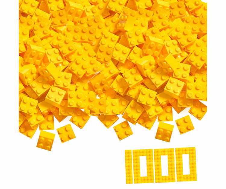 Produktbild: Blox 1000 gelbe 4er Steine lose