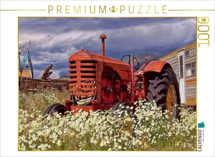 Produktbild: CALVENDO Puzzle Ein Motiv aus dem Kalender Traktoren - game over | 1000 Teile Lege-Gr&ouml;&szlig;e 64x48cm Foto-Puzzle f&uuml;r gl&uuml;ckliche Stunden