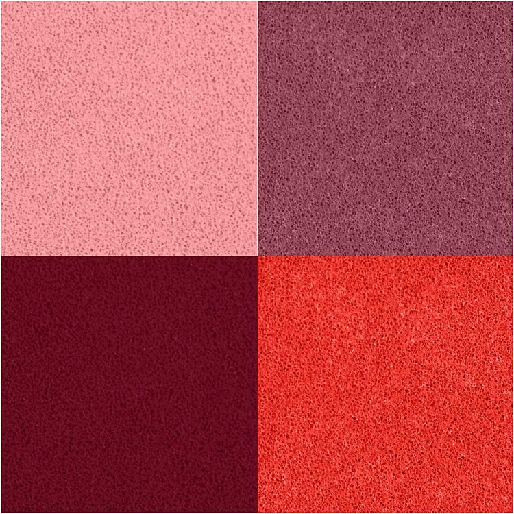 Produktbild: Creativ Company Stempelkissen, H 2 cm, Gr&ouml;&szlig;e 3,5x3,5 cm, Pfirsich, Pink, Hellrosa, Dunkelrosa, 4 Stk
