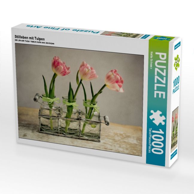 Produktbild: CALVENDO Puzzle Stillleben mit Tulpen | 1000 Teile Lege-Gr&ouml;&szlig;e 64x48cm Foto-Puzzle f&uuml;r gl&uuml;ckliche Stunden