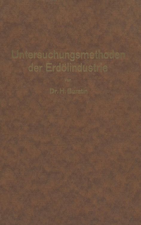 Produktbild: Untersuchungsmethoden der Erd&ouml;lindustrie