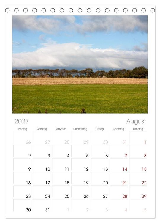Produktbild: Tischplaner 2027 - F&ouml;hr 2027. Portr&auml;t einer Insel (A5 Tischkalender zum Aufstellen) CALVENDO