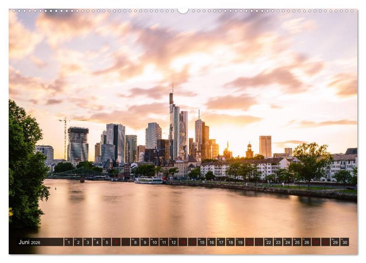 Produktbild: Main Frankfurt (hochwertiger Premium Wandkalender 2026 DIN A2 quer), Kunstdruck in Hochglanz