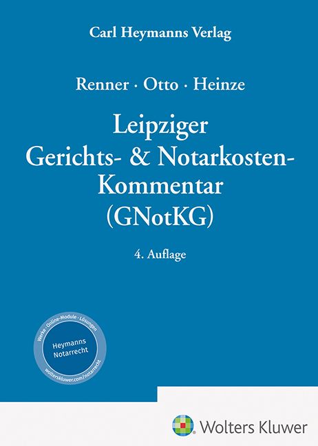 Produktbild: Leipziger Gerichts- & Notarkosten-Kommentar (GNotKG)