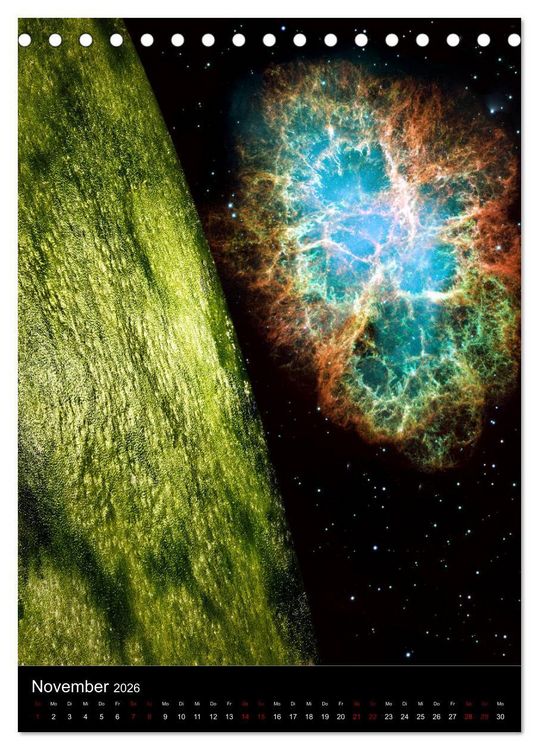 Produktbild: Mikrokosmos &ndash; Makrokosmos (Tischkalender 2026 DIN A5 hoch), CALVENDO Monatskalender