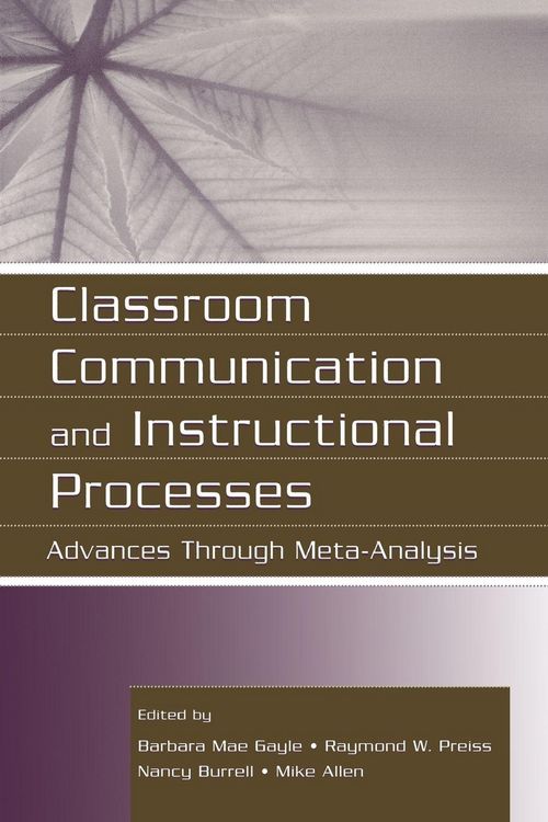 Produktbild: Classroom Communication and Instructional Processes